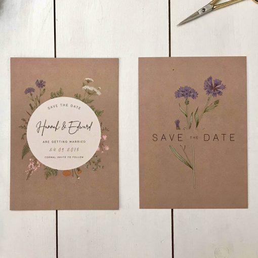 Botanical Save the Date - Designed by Rodo Creative in Manchester