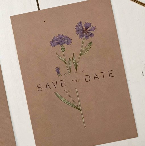 Botanical Save the Date - Designed by Rodo Creative in Manchester