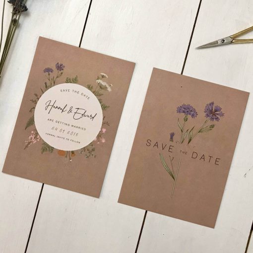 Botanical Save the Date - Designed by Rodo Creative in Manchester