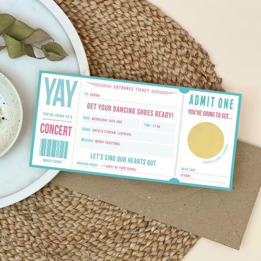 Scratch Off Music Ticket - Designed by Rodo Creative