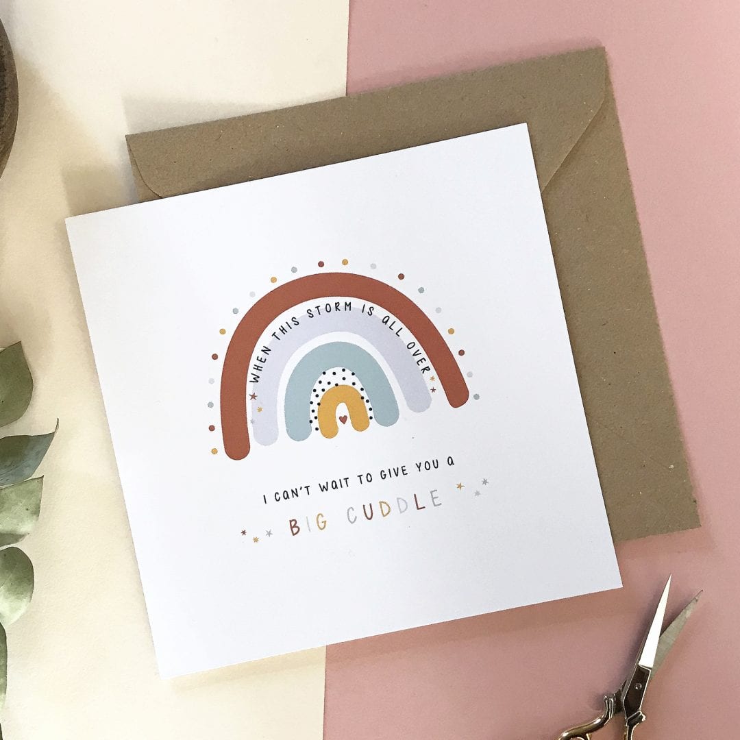 Rainbow Cuddle Card - Post Direct today! - Designed by Rodo Creative