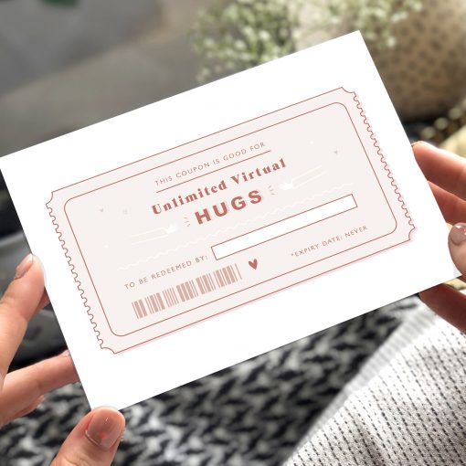 Virtual Hug Coupon Card - Now Send Direct! - Designed by Rodo Creative